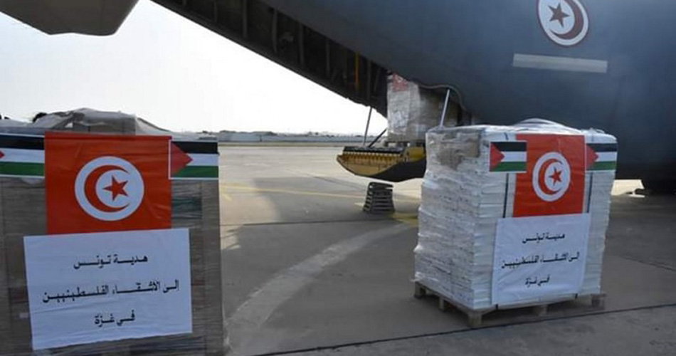 مساعدات تونس فلسطين